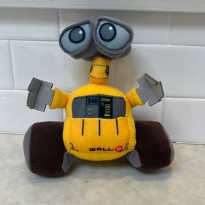 Disney Pixar WALL E Robot Yellow Stuffed Plush Toy 7 Inch - LIKE NEW